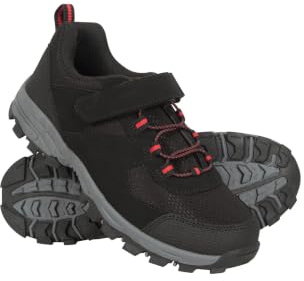 Mountain Warehouse McLeod Kinder Outdoor-Wanderschuhe Schwarz Kinder-Schuhgröße 32 DE