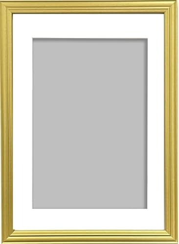 Antique Style Gold Photo Frame with white mount (Gold, A3 Frame for A4 Picture size)
