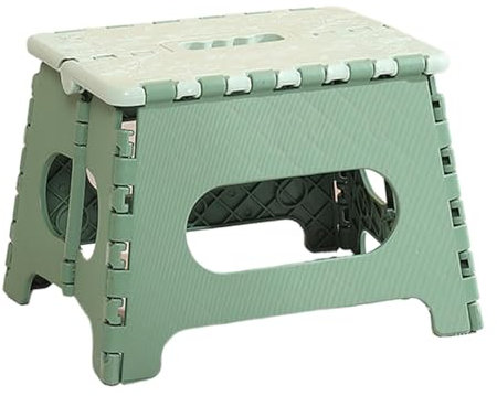 Folding Step Stool, Portable Folding Chair, Compact Sitting Stool, Waterproof, Thickened Seat Furniture with Handle, for Indoor and Outdoor Use