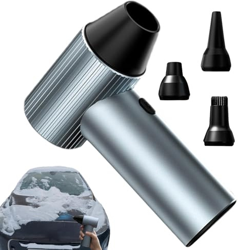 Spolverino elettrico ricaricabile, 90000 giri/min, ventilatore a secco ricaricabile, motore brushless, auto, ventilatore turbo per spolverare la casa