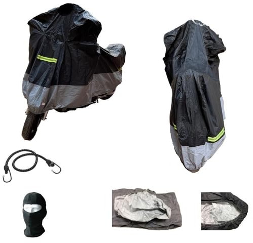 Funda para moto compatible con Kymco Agility 125 R16, antigranito, impermeable, afelpada, 250 g, para moto/scooter, antiresina, calor, polvo, 232 x 100 x 125 cm