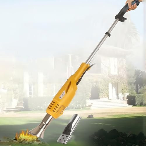 Bruciatore elettrico per erbacce da 2000 W - Accenditore per barbecue e bastoncino termico per diserbo con 2 ugelli, calore a 650 °C e cavo da 6 piedi per giardino/patio/vialetto