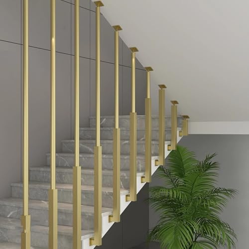 Corrimano industriali per scale Barriera di sicurezza antiscivolo a forma di L Corrimano di transizione Montanti per balaustra (100cm 1PS)