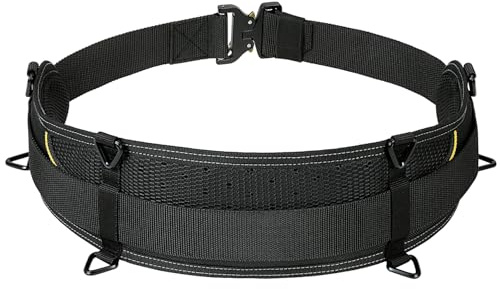 TUFFWORX Verktygsbälte, 74 cm, justerbart upp till 120 cm, svart, med säkerhetsspänne, storlek L