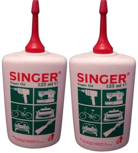 'Singer' Oil Lubricant x 2 for The Mechanical Sewing machine,suitable for Singer, Brother, Janome, Elna,Bernina,razors,door hinges or any Mechanical moving parts... – Bundled by Sewbox