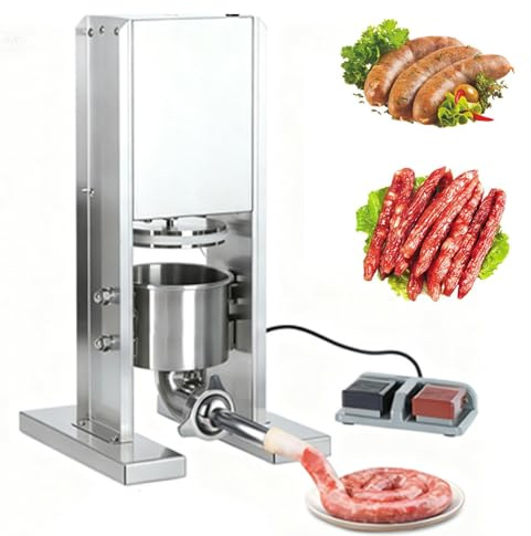 Joyfitness Macchina Elettrica per Legare Salsicce, Verticale Insaccatrice Elettrica per Salsicce, Legatrice Automatica in Acciaio Inossidabile, per Uso Domestico e Commerciale