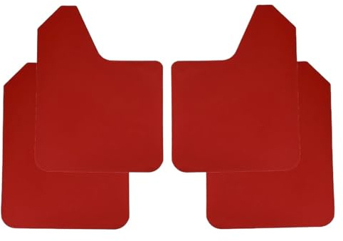 Auto Paraspruzzi Parafanghi Auto Parafanghi Universali Per Auto Pick up SUV Furgoni Camion Rally Sport Parafanghi Anteriori E Posteriori(4pcs-set Red)