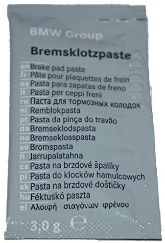 BMW Brake Pad Copper/Zinc Grease Paste 3 Gram Sachet 83192158851 Genuine