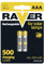 Raver by EMOS - Lot de 2 Micro Piles solaires AAA Rechargeables pour Lampes solaires - NiMH - 1,2 V, HR03, 400 mAh - Température de Fonctionnement : de -20 °C à +50 °C - 500 Cycles de Charge Min