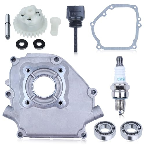 Adefol Motor Kurbelgehäuseabdeckung Dichtung Gouverneur Gang Kit Für Honda GX160 GX200 5.5HP 6.5HP mit Kurbelwellenlager ÖlmessstabGouverneursausrüstung Montage für 11381-ZH8-801