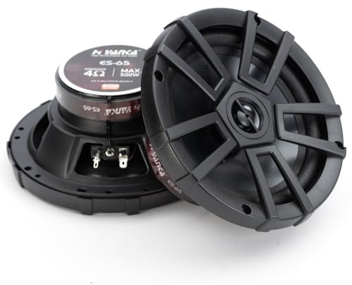 H YANKA ES-65 6.5-Inch 2-Way Coaxial Car Speakers, 500W, Pair
