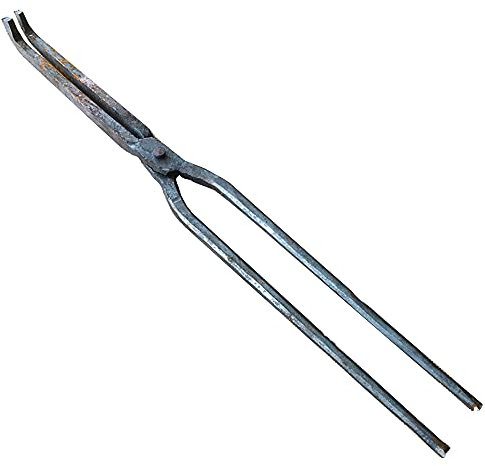 Tenaza de forja Pinzas de herrero Tenaza de forja de nariz curva Pinza para recoger de herrero 40cm 0.5kg Tenaza de forja para Engineer Blacksmith Forge