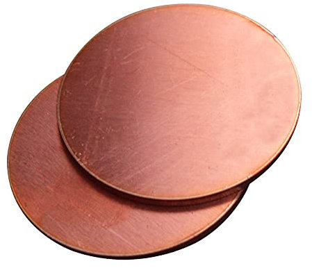 T2 Kupfer-Rot, runder Leiterplatte, reine Kupferplatte, Dicke 2,5, Durchmesser 100 mm