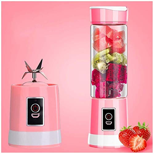 MXXHFC Macchine per spremiagrumi, Tazza per Succo elettrica, Mini spremiagrumi Portatile USB Ricaricabile, Tazza per spremiagrumi da 350 ml USB Ricaricabile, Sei s, Vetro borosilicato, Perfetto per