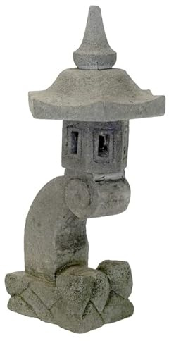 Solid Rock Stoneworks Curved Rock Lantern- 27in Tall- PreAged Gray