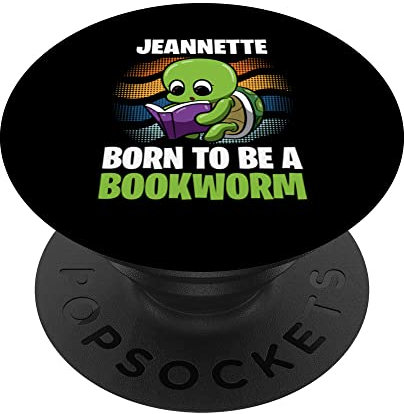 Jeannette - Born To Be A Bookworm - Personalise PopSockets PopGrip Interchangeable