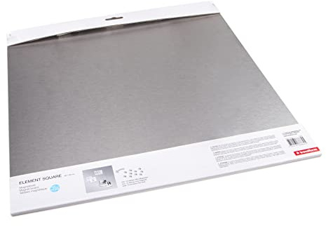 magnets4you - Quadratische Magnettafel ELEMENT SQUARE | Edelstahl | 40x40 cm | Magnetbrett als Haftgrund für Magnete
