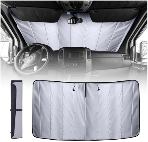 Living in a Bubble Insulated Blackout Windshield Cover for Mercedes Sprinter NCV3 & VS30, 2007-Current. Vanlife Must Have, Van Life Accessories & Essentials