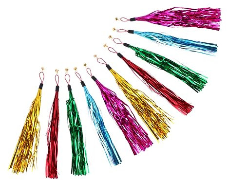 Beaupretty 20 STK Lustiges Katzenstock-ringpapier Weiches Spielzeug Katze Necken Stock Kauspielzeug Für Katzen Kätzchen-trainingsstab Katzenspielzeug Lederband Plüsch Haustier Band-Stick