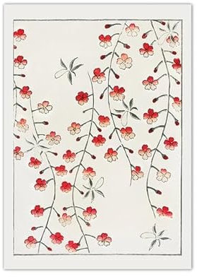 SHUYINGHENGXIE Kirschbaum Blume Poster Leinwandbild Malerei Wandkunst Bilder Home Decor Kein Rahmen-30x40cm