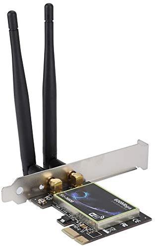 Beufee Carte Réseau, SU N600 PCI-E Ordinateur De Bureau PCIE Carte WiFi Adaptateur Réseau Haute Vitesse Interface PCI Carte WiFi pour XP WIN7/WIN8/WIN8.1/WIN10