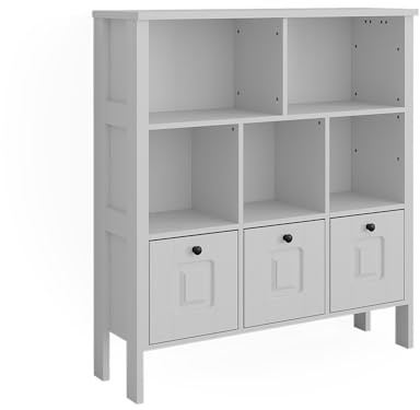 VitaliSpa Kinderregal Ajaton, Weiß, 103.6 x 113.4 cm | zur Aufbewahrung von Spielzeug und Büchern kombinierbar