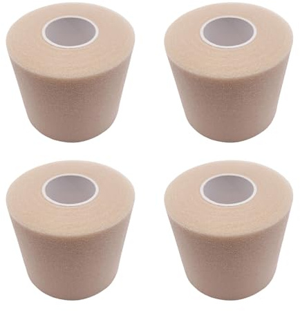 MOIDHSAG 4 rollos de cinta de espuma deportiva de 6 cm x 20 cm x 27 m, transpirable, para muñeca, tobillo, articulación de rodilla