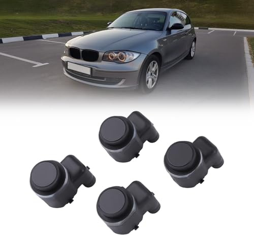 ISAKEN 4 Stücke Parksensor PDC Sensor Einparkhilfe Parkassistent Hinten Vorne für BMW X3 E83 X5 E70 X6 E71 E72 Rückfahrradar Parkhilfe Rückfahrsensor Ultraschallsensor 66209139868 66209127798