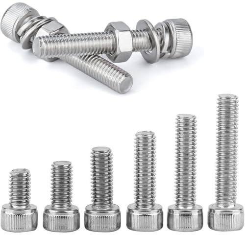 Purzen M16 Zylinderschrauben mit Innensechskant Diese Kits können in Allen Arten von Präzisionsmaschinen,M16x90 30pcs