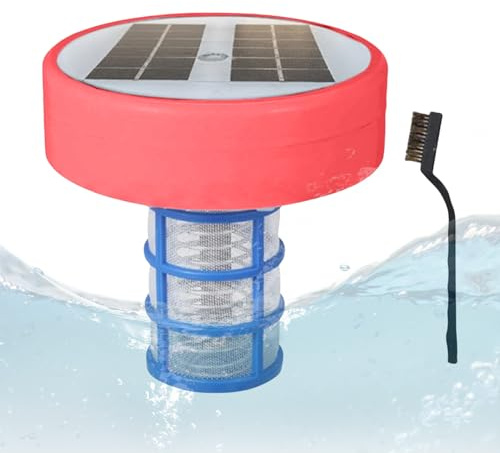 Poolreiniger mit Kupferionen – Solar-Reiniger, Leichter LED-Ionisator | Schwimmbecken für Süßspeisen ohne, Draht-Einheit