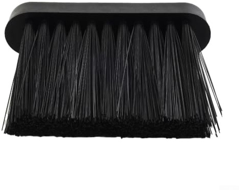 Cabezal de escoba de mango de plástico de repuesto para herramientas de chimenea con recambio de cepillo de repuesto para limpieza y mantenimiento a fondo de áreas de chimenea y chimenea (L)