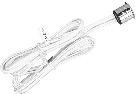 Haofy Interruptor de Lámpara de Gabinete Control Táctil de 5V-24V con Pantalla de Luz Azul Instalación Integrada para Espacios Pequeños, Gabinetes de Vehículos Recreativos, Iluminación de Armarios