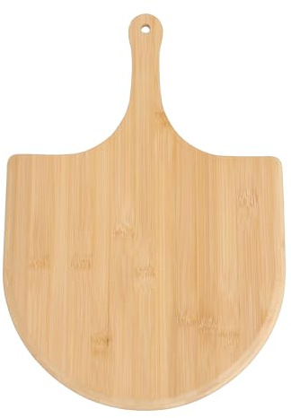 Asixxsix Pelle à Pizza Bambusoideae de 40 Cm, Pelle à Pizza en Bois de qualité Supérieure avec Finition Lisse, Poignée Facile à Prendre en Main pour Cuire, Servir, Couper la, le