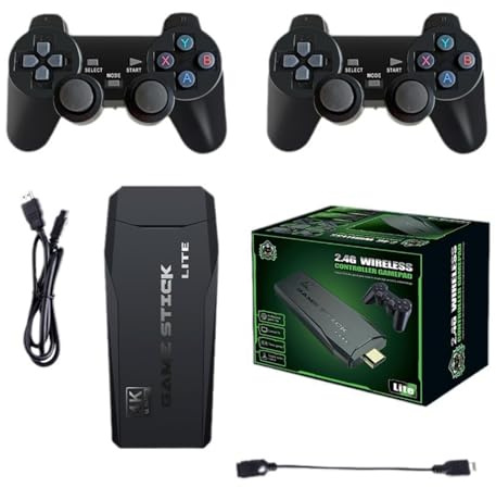 Esta consola de juegos arcade retro de 128 GB ofrece resolución 4K Ultra Alta definición, lo que la hace perfecta para reuniones familiares e incluye dos mandos de juego inalámbricos.
