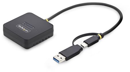 StarTech USB-C/USB-A to M.2 NVMe SSD Dock, 10Gbps, Tool-Free, USB Powered | B-Key and M-Key, Supports 2230/2242/2260/2280, PCIe Gen5, Toaster-style airflow, NVMe only, Driverless, Data recovery