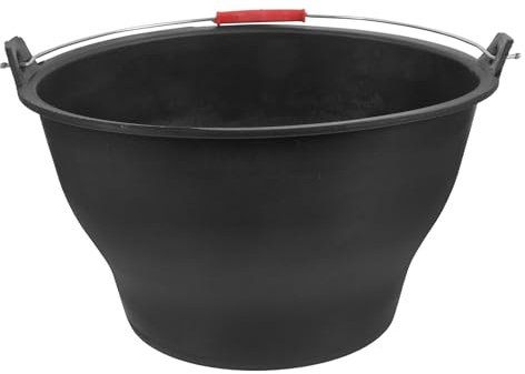 GATHINESS Cubo de Cemento Negro de Plástico Ligero Diseño Multifuncional para Obra al Aire Libre y Jardinería, Resistente y Fácil de Transportar Varios estilos