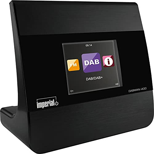 Imperial DABMAN i400 Internetradio/DAB+ Adapter- optimal für HiFi-Anlage (Stereo Sound, Internet/DAB+ / DAB/UKW, Bluetooth, Multiroom, Equalizer, UPnP, WLAN, LAN, Line-Out) schwarz