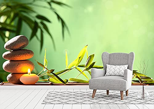 Vinyl Fototapete und Tapete Sport Zen Steine | Fototapete für Wände | Vinyl Deko | Wand | Tapete | verschiedene Größen | Dekoration für Esszimmer, Wohnzimmer, Schlafzimmer ... 400x300cm