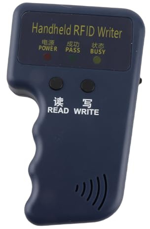 Portable 125kHz Reader Writer & Duplicator for Readable and Writable EM4305 Cards and Keyfobs — Handheld Copier with Built-in Cutter, Fast Clone Function, USB Charging | Hand Held, ID Card, With Key Ring