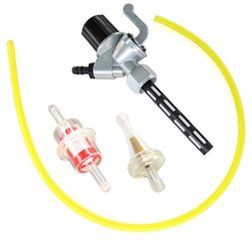 AISEN Benzinhahn mit Wassersack Benzinfilter 1m Benzinschlauch für SR1, SR2, SR4-1, SR4-2, S51, S70, S53, S83, 12l/h, Sperber SR4-3, Habicht SR4-4, TR150, BK350, ES + ETS-Typen 10316-00S