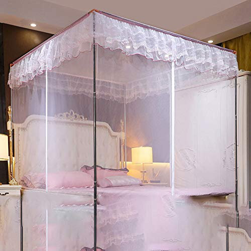Luxus Pop Up Moskitonetz Zelt Feinste Löcher Baldachin Insektenschutz Faltdesign Mit Boden Kostenlose Installation Aufbewahrungstasche Keine Chemikalien,F-5(ft) 床