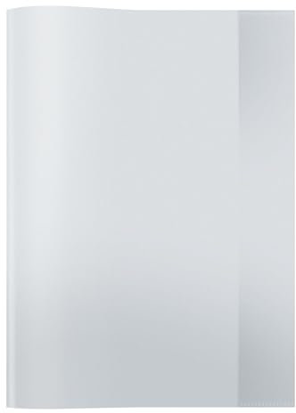 HERMA 7490 Heftumschläge A4 Transparent Klarsicht, 25 Stück, Hefthüllen aus strapazierfähiger & abwischbarer Polypropylen-Folie, durchsichtige Heftschoner Set für Schulhefte, farblos