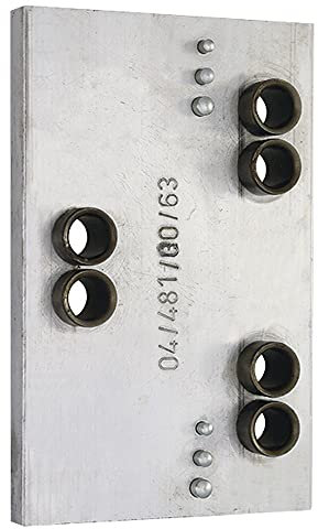 Bohrlehre, 2- und 3-teilig Made in Germany - V042140363105 rial/Oberflächen: Al blank, Produktgruppe: 2D Aluminium-Türbänder, Abmessungen in mm: 60x15x6- für auswärts ö