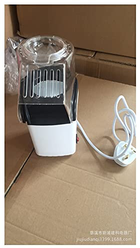 YGLONG Popcorn Machine Hair blown popcorn mini small heating 110V small popcorn machine Popcorn Maker Machine (Color : White, Size : 220v)
