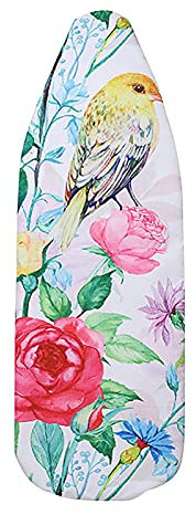 XNSHUN Bügelbrettbezug Bügeltischbezug, Extra Dick Klassischer Baumwollbezug Mit Elastischem Gummizug, Extra Dampfdurchlässig Bügelbrettbezug Für Dampfbügelstation/Dampfbügeleisen, 140x50cm (Stil B)