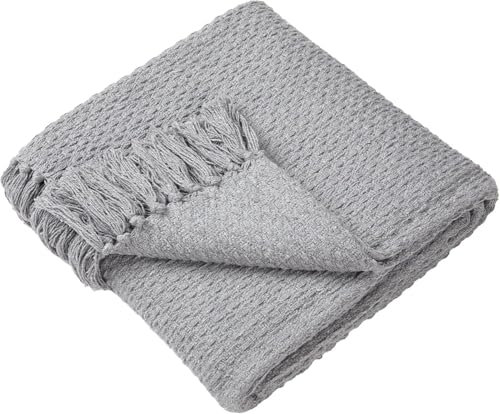 Drift Home - Hayden - Coperta 100% cotone riciclato - 130 x 180 cm in grigio