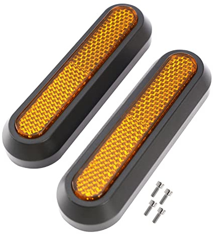 2 STÜCKE Hinterradabdeckung Reflektor Schutzaufkleber Ersatz Kompatibel mit Xiaomi M365 Essential 1S Pro Pro 2 Elektroroller - Ersatzteile für E-Scooter