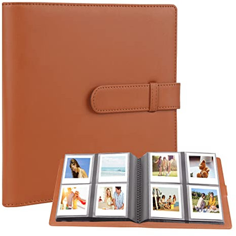 288 Pockets Photo Album for Instax Square Photos, Large Capacity, Brown