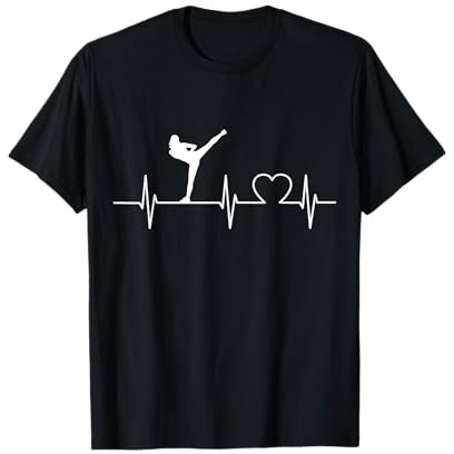Heartbeat Kickboxen Taekwondo Kampfsport T-Shirt