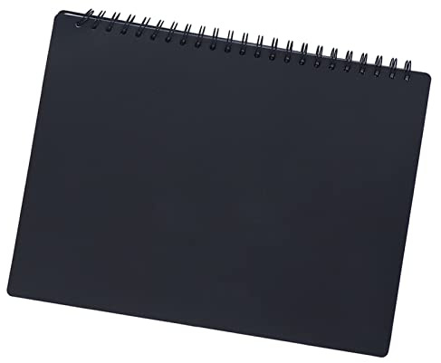 Carnet de présentation, classeur à partitions, large application, grande capacité, affichage transparent pour fichiers (noir)